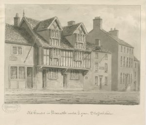 Newcastle-under-Lyme - Vieilles maisons (1840)