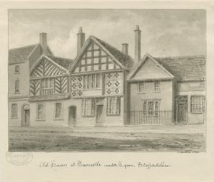 Newcastle-under-Lyme - Vieilles maisons (1840)