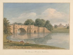 Oxfordshire - Blenheim [Palais] - Pont - John Buckler