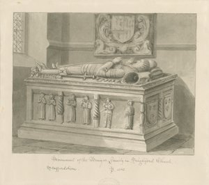 Église de Seighford - Tombe de William et Mercy Bowyer - John Buckler