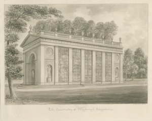 Shugborough Hall - Serre : dessin sépia