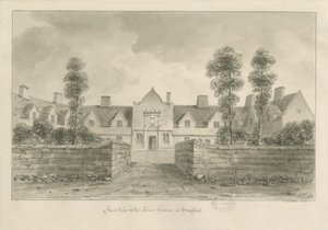Stafford - Maisons de charité: dessin sépia - John Buckler
