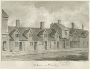 Stafford - Vieilles maisons [dans Eastgate Street] - John Buckler