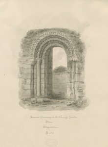 Stone - Ancienne porte dans le jardin du presbytère