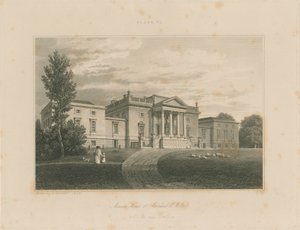 Wiltshire - Stourhead - Manoir : gravure