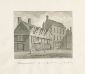Vieilles maisons du côté sud de la place du marché de Wolverhampton