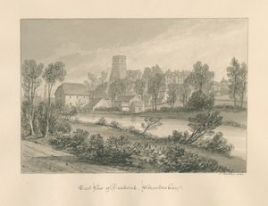 Worcestershire - Droitwich - Vue Est de la Ville, 1833
