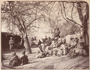 Scène de rue dans la ville de Jalalabad, 1878 - John Burke