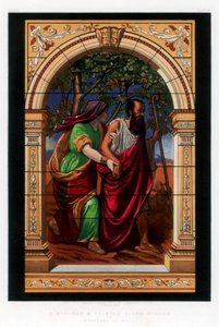 Vitrail peint et teinté, XIXe siècle - John Burley Waring