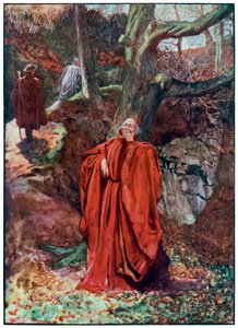 "Christian et Hopeful quittent Atheist en riant" de "Le Voyage du Pèlerin de ce Monde à Celui qui Vient" par John Bunyan