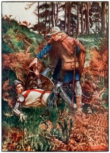 Fidèle aide Chrétien après sa chute - John Byam Liston Shaw