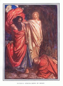 Fidèle frappé par Moïse - John Byam Liston Shaw