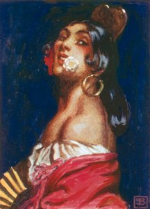 George Bizet, Carmen (colour litho) - John Byam Liston Shaw
