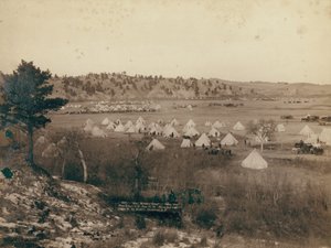 Camp du général Brook près de Pine Ridge