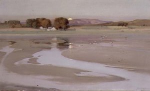 Moulin de Kintallen, lever de lune - John Campbell Mitchell