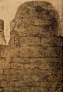 Étude des peintures murales à la salle capitulaire