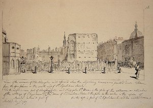 Vue des restes de l