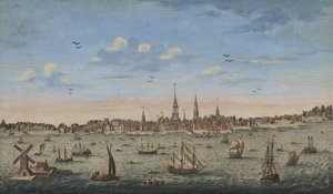 Vue en perspective est de Philadelphie, 1778 - John Carwitham