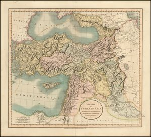 Carte de 1801 de la Turquie en Asie par John Cary