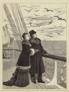 Le Nouveau Gouverneur Général du Canada, à Bord du Sarmatian, une Garde d