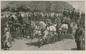 Une rencontre du Four-in-Hand Club à Hyde Park, Londres