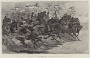 Halte!, Charge de lanciers au Tournoi militaire royal