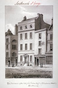 Maison dans Blackman Street, Southwark, Londres, 1827
