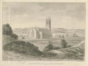 Église de Longport - St. Paul : dessin sépia, 1841