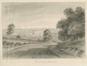 Village de Longport: dessin sépia