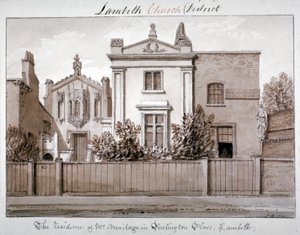 Résidence de M. Armitage à Penlington Place, Lambeth, Londres - John Chessell Buckler
