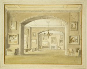 Galerie de tableaux à Tabley House, 1809