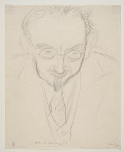 Le géographe, professeur G. Hatt. Portrait en buste de face.