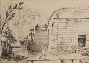 Moulin près de Ditton - John Claude Nattes