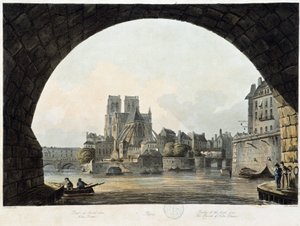 Paris : Notre Dame - dans "Paris vu par J.C. Mats", éd. Miller, Londres - John Claude Nattes