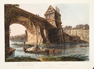 Saint-Cloud, Machine hydraulique, illustration de Versailles, Paris et Saint Denis, pub. 1809