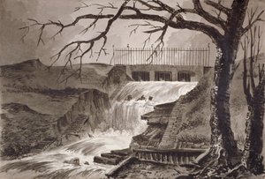 Vue de la sortie de la Serpentine, Hyde Park, Londres, 1818