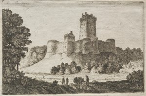 Château de Borthwick depuis l