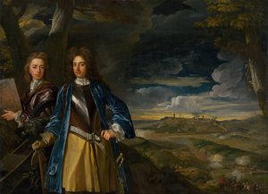 Michael Richards 1673-1721 et John Richards 1669-1709 au siège de Belgrade en 1690 - John Closterman