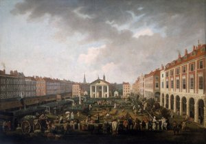 Covent Garden Piazza et Marché, c. 1775 - John Collet