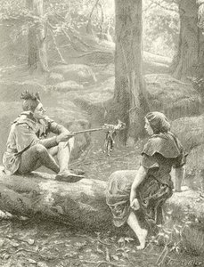 Touchstone et Audrey (gravure) - John Collier