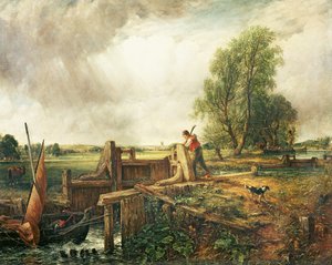 Un bateau passant une écluse