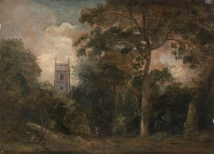 Une église dans les arbres - John Constable