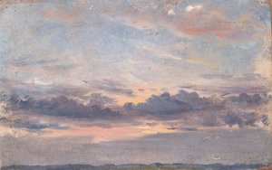 Une étude sur les nuages, coucher de soleil