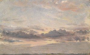 Étude de nuages, coucher de soleil, vers 1821