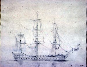 Un vaisseau de guerre - John Constable