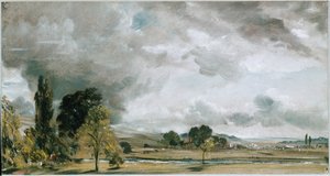 Vue à Salisbury, depuis la bibliothèque de la maison de l