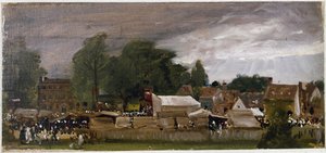 Une foire de village, probablement à East Bergholt