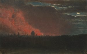 Incendie à Londres, vu de Hampstead - John Constable