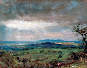 Hampstead Heath avec Harrow au loin, vers 1821 - John Constable