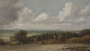 Scène de labourage dans le Suffolk